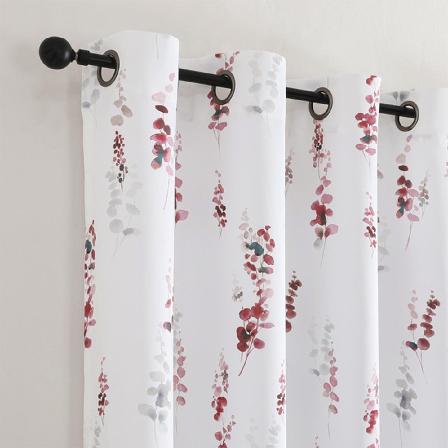 Adela Printed Room Darkening Grommet Window Curtain Panel, 52x84 Inches