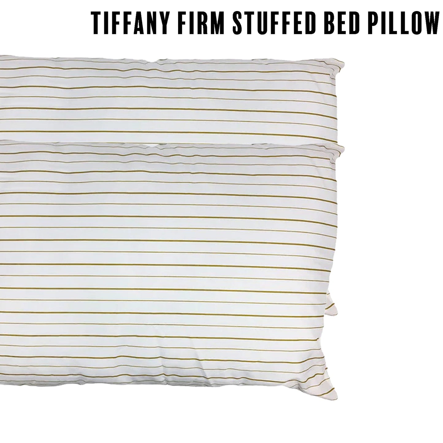 Almohada Adorable Tiffany Polyester Firm Stuffed Bed Pillow, Standard