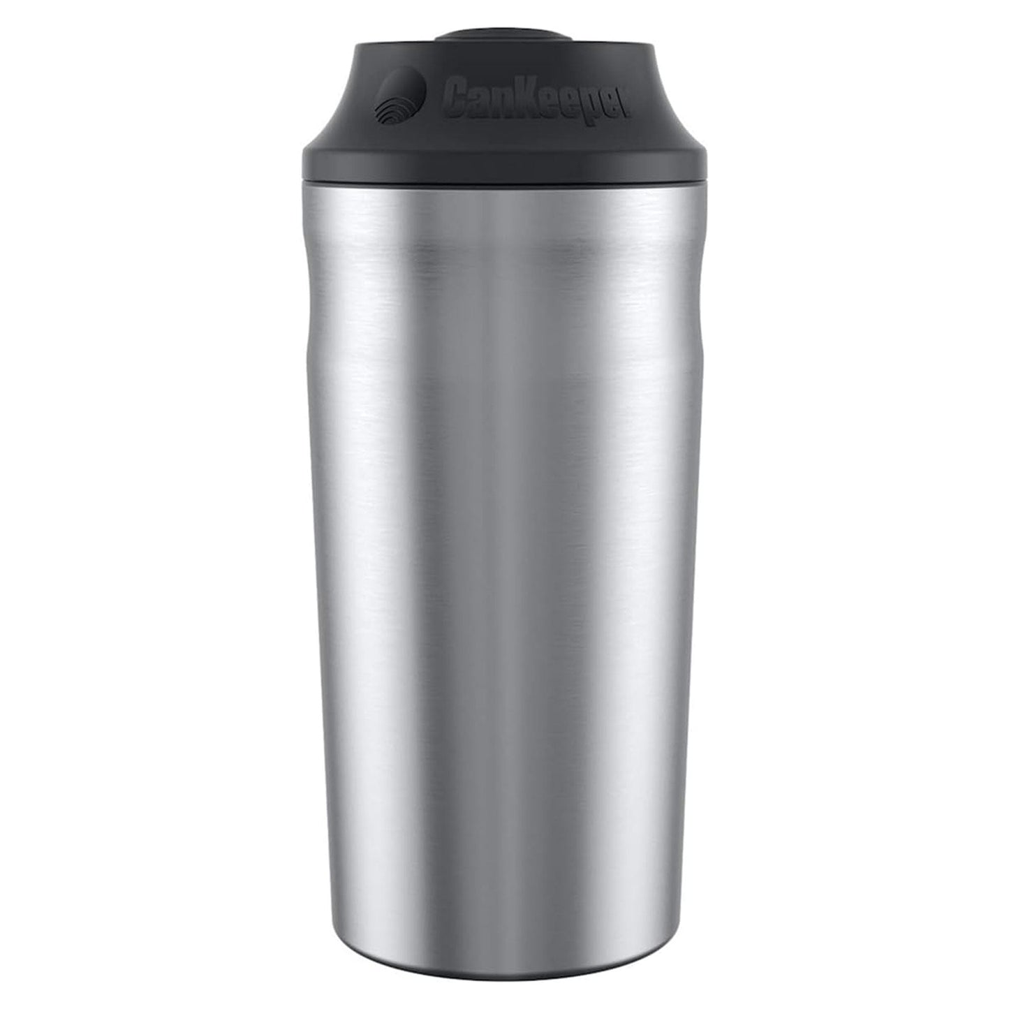 BottleKeeper 3-IN-1 Double Walled Vacuum Insulated Can Cooler with Lid, Stainless Steel