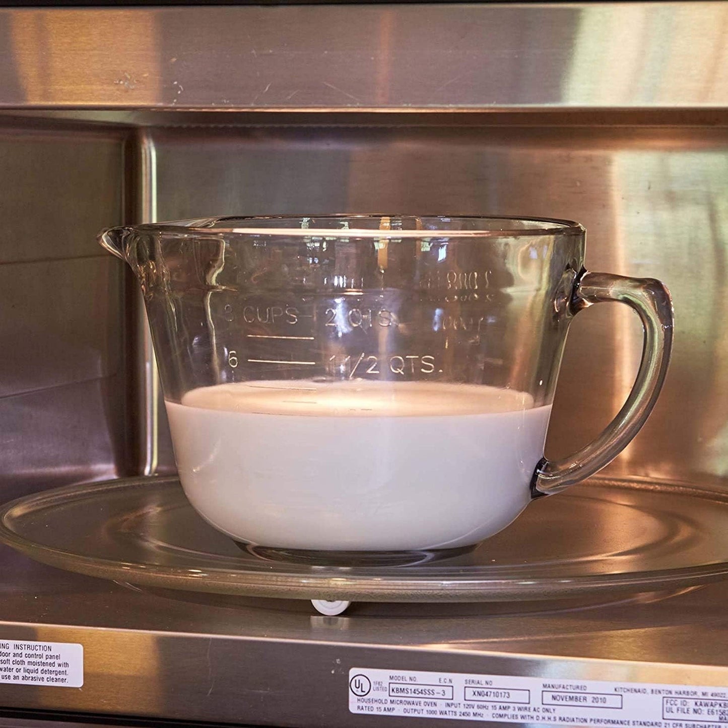 Anchor Hocking Glass Mixing Batter Bowl, Clear, 2 Quart