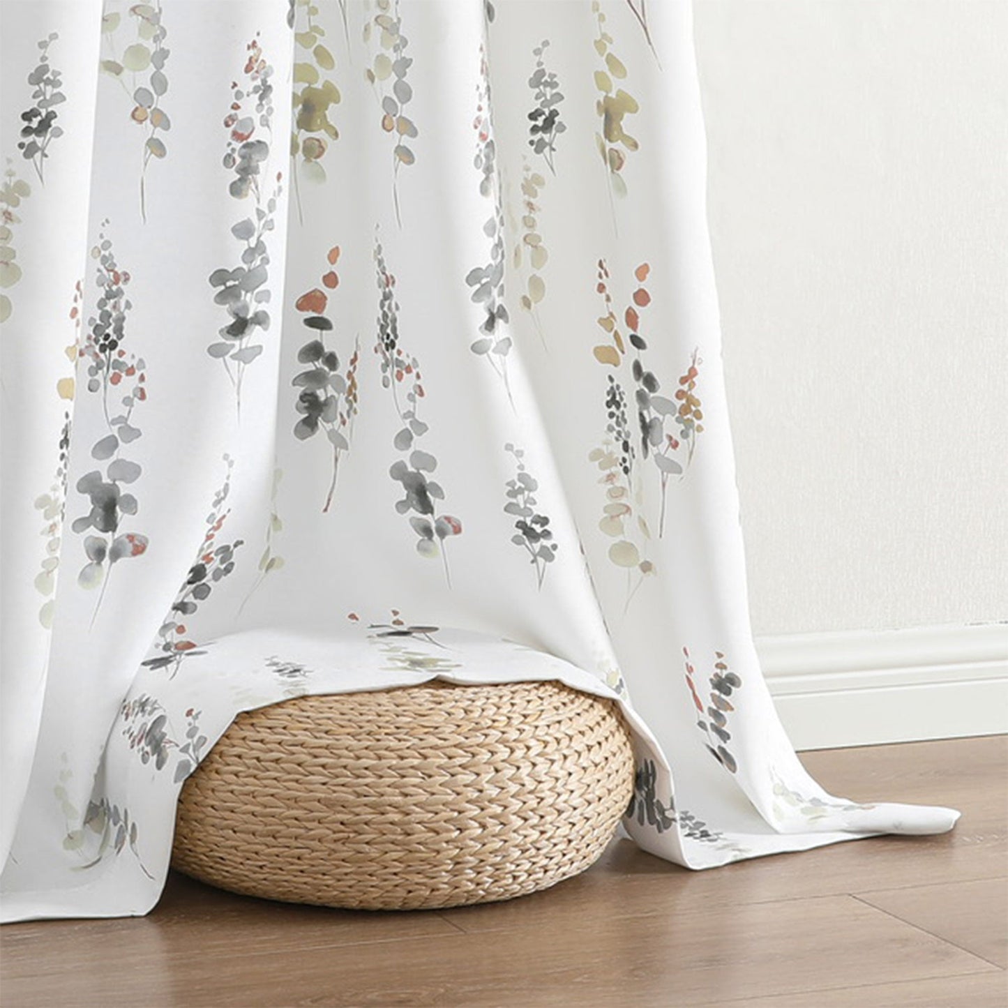 Adela Printed Room Darkening Grommet Window Curtain Panel, 52x84 Inches