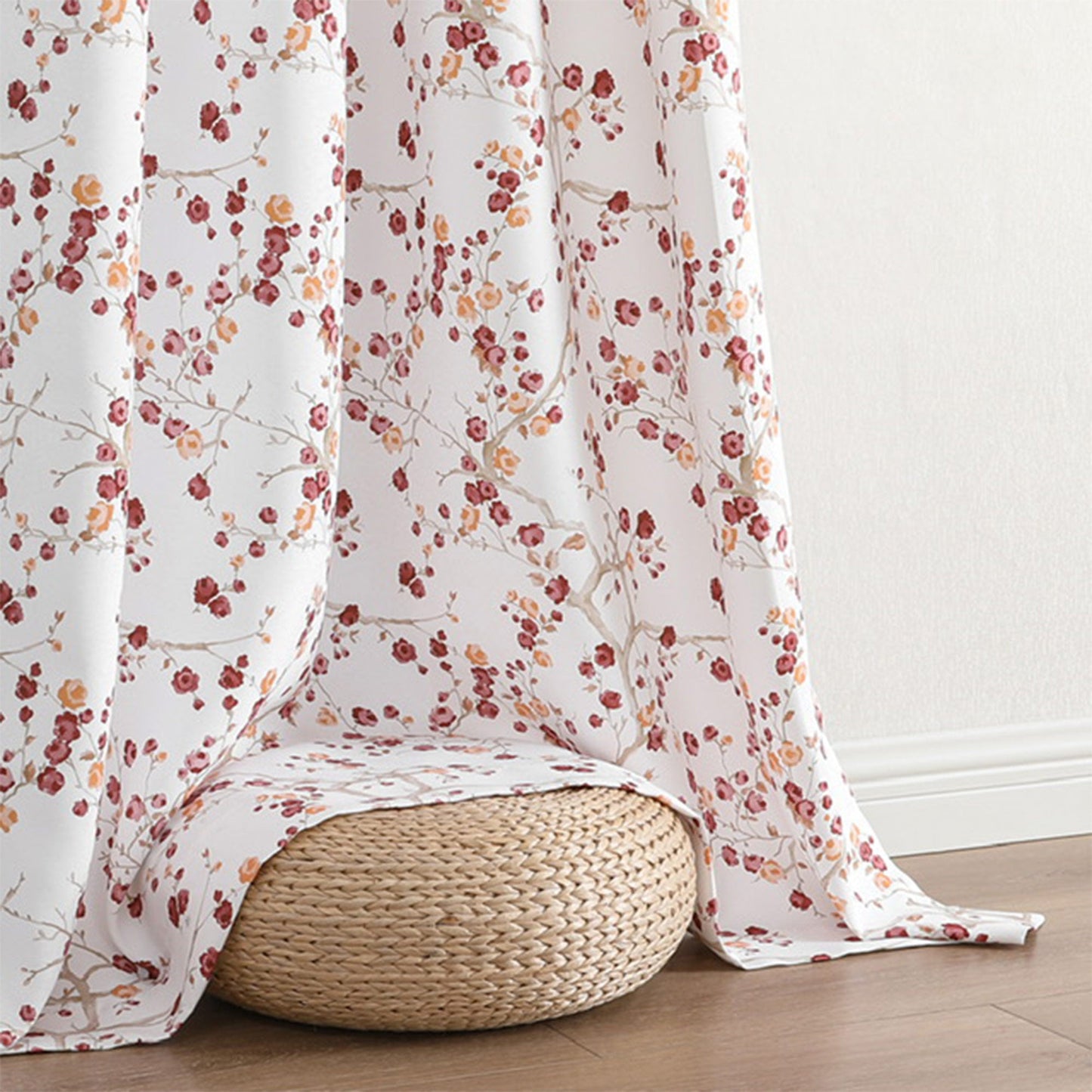 Arlo Printed Room Darkening Grommet Window Curtain Panel, Spice, 52x84 Inches
